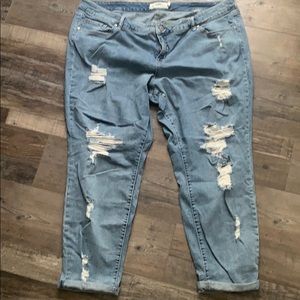 Torrid size 24 plus size boyfriend jeans